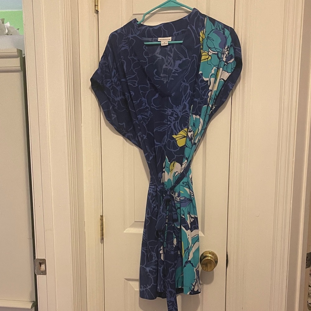 Liz Claiborne Navy Floral Dress